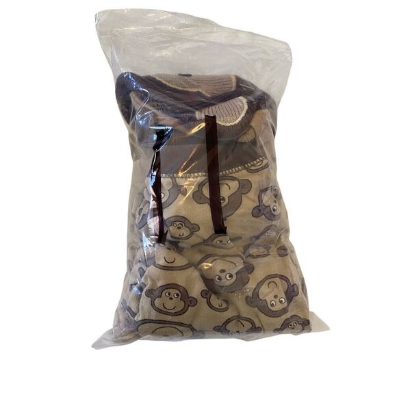 Lot of 5 Carters Monkey Dog Baby Hats Pajama Pants 6 Months - Picture 9 of 10